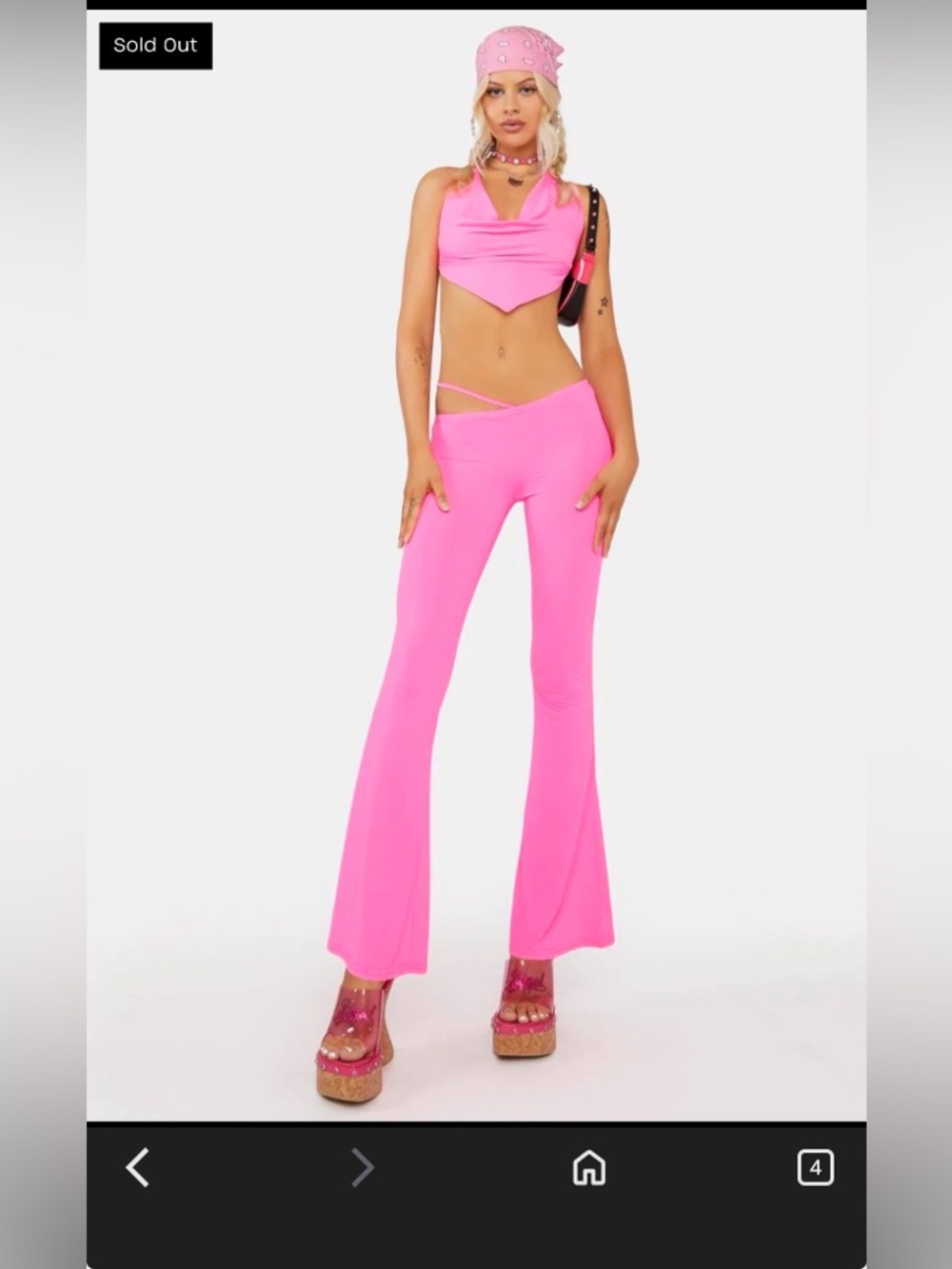 Dolls Kill - 2-Piece Rave Set - Size S - NWOT